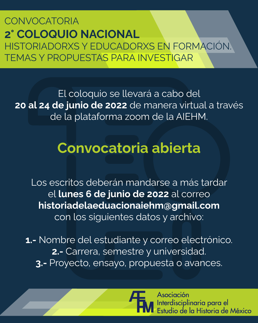 Convocatoria abierta
